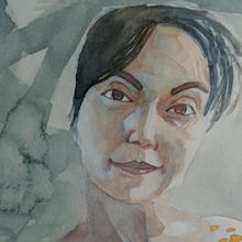 Meu projeto do curso: Retrato artístico em aquarela. Watercolor Painting project by Helmo Santos - 03.27.2020