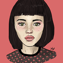 Meu projeto do curso: Ilustração digital com o Procreate. Portrait Drawing project by Danilo Linhares - 04.05.2020