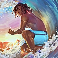 SurfBoy. Digital Drawing project by Cstevenart - 04.02.2020