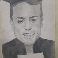 Meu projeto do curso: Retrato realista com lápis grafite. Realistic Drawing project by railtonescobar - 04.02.2020
