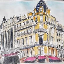 My project in Architectural Sketching with Watercolor and Ink course. Un proyecto de Pintura a la acuarela de Jo Turner - 02.04.2020
