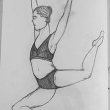 Figura humana (cuarentena). Pencil Drawing project by elena_ocanyap - 04.02.2020