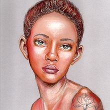 Mi Proyecto del curso: Ilustración con pastel y lápices de colores. Pencil Drawing, Artistic Drawing, and Portrait Drawing project by Griselle Morales Padrón - 04.02.2020