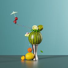 BODEGON CONTEMPORANEO SET DE FRUTAS. 3D, Digital Architecture, Sketching, Art Direction, and 3D Design project by Raúl Cano Gomez - 04.02.2020