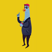 My pigeon is dacing!. 2D Animation project by Manuel Bustamante - 04.03.2020