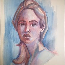 Mi Proyecto del curso: Retrato artístico en acuarela. Un projet de Beaux Arts de Daniela Tapia - 03.04.2020