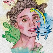 Mi Proyecto del curso: Retrato ilustrado en acuarela. Traditional illustration, Fine Arts, Painting, Drawing, Watercolor Painting, Portrait Drawing, and Artistic Drawing project by Héctor Santillán - 04.02.2020