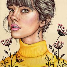 Mi Proyecto del curso: Ilustración con pastel y lápices de colores. Portrait Drawing project by Ana Martinez Garcia - 04.03.2020