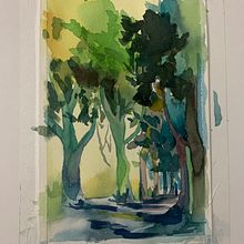 Meu projeto do curso: Técnicas experimentais de aquarela para principiantes . Projekt z dziedziny Malowanie akwarelą użytkownika Leo Souza Rodrigues - 03.04.2020