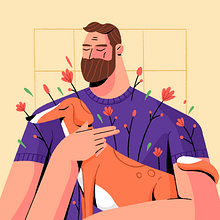 Myself . Ilustrație tradițională de Matheus Costa - 04.03.2020