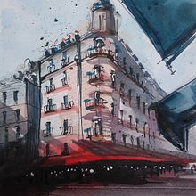 My project in Architectural Sketching with Watercolor and Ink course. Projekt z dziedziny Malowanie akwarelą użytkownika lhasa67 - 03.04.2020