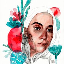 Yo: Retrato ilustrado en acuarela. Un proyecto de Ilustración tradicional y Pintura a la acuarela de Maria Eugenia Sellanes - 03.04.2020