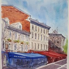 My project in Architectural Sketching with Watercolor and Ink course. Architectural Illustration project by Anna Wozniak - 04.03.2020