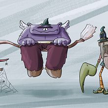 My project in Illustrated Characters Factory course : Bruj@s monstruos@s. 2D Animation project by salgadoluca - 04.04.2020
