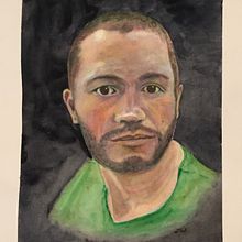 My project in Artistic Portrait with Watercolors course.  project by Jacqueline - 04.04.2020