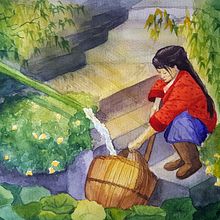 My project in Watercolor Illustration with Japanese Influence course. Traditional illustration, and Watercolor Painting project by _oana_ - 04.04.2020