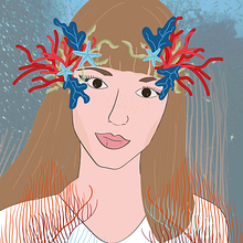 Mi Proyecto del curso: Filtros ilustrados para Facebook e Instagram Stories - CoralCrown. Un proyecto de Diseño gráfico de María Díaz Delgado - 06.04.2020