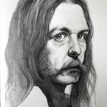 mi retrato del curso. Drawing, Pencil Drawing, Portrait Drawing, and Realistic Drawing project by maerbal - 04.10.2020