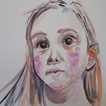 My Grandchildren in Watercolour inspired by Ale Casanova. Un proyecto de Pintura a la acuarela de Jo Turner - 04.04.2020