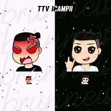 TTV emotes. Creativit, Traditional illustration, and Vector Illustration project by Laura Brunneis - 03.19.2020