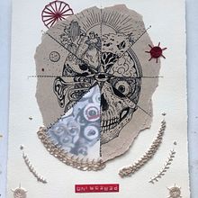 Peregrino ~ Mi Proyecto del curso: Técnicas de bordado experimental sobre papel. Un proyecto de Bordado de Mary Paullada - 03.04.2020