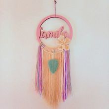 LETRERO CON FLOR DE MACRAMÉ. Creativit project by Luz Elena Villalobos - 04.05.2020