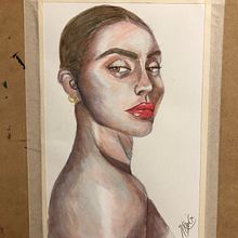 Mi Proyecto del curso: Retrato artístico en acuarela. Street Art, and Watercolor Painting project by Martha Carlos - 04.05.2020
