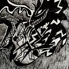 Jabberwocky. Comic, and Traditional illustration project by Anakarina Robles Trujillo - 04.05.2020
