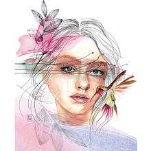 My project in Illustrated Portrait in Watercolor course. Projekt z dziedziny Malowanie akwarelą użytkownika sasa_cadova - 05.04.2020