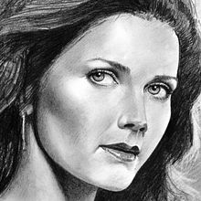 Lynda Carter - Dibujo Lápiz. Un progetto di Belle arti, Disegno, Disegno a matita, Disegno artistico, Disegno di ritratti, Disegno realistico e Illustrazione tradizionale di Jose Luis Rugilo - 20.03.2020