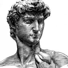 David - Líneas. Un progetto di Belle arti, Arte concettuale, Disegno, Disegno artistico e Illustrazione tradizionale di Jose Luis Rugilo - 12.08.2015