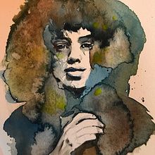 My project in Illustrated Portrait in Watercolor course. Projekt z dziedziny  Malarstwo użytkownika Helen Telander - 06.04.2020