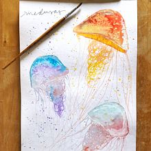 Mi Proyecto del curso: Técnicas modernas de acuarela. Traditional illustration project by Andrea Rodríguez - 04.06.2020