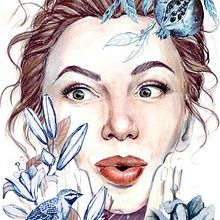 My project in Illustrated Portrait in Watercolor course. Projekt z dziedziny  R, sunek art, st i czn użytkownika Darina Yaneva - 06.04.2020