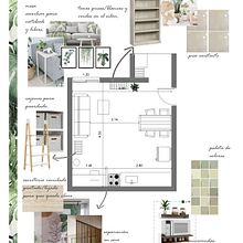 Mi Proyecto del curso: Diseño de interiores para Espacio Multifuncional. 3D, Architecture, Interior Architecture & Interior Design project by Carolina Buri - 04.06.2020