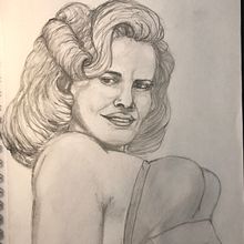 Cleo Moore. Un progetto di Disegno di ritratti di Lucas López - 03.04.2020