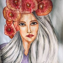 Mi Proyecto del curso: Retrato ilustrado en acuarela. Un proyecto de Animación de Alexandra Cepeda - 07.04.2020