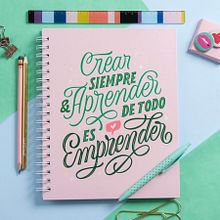 Crear, aprender, emprender. Un progetto di H, lettering e Lettering di Caro Marando - 07.04.2020