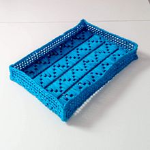 DIY Almacenaje con rejilla de plástico y trapillo. Arts, and Crafts project by Ruth M. - 01.01.2020