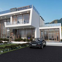 Casa Spiralia. 3D Animation, Architecture, Interior Architecture, Design, 3D Design, Architectural Illustration, and 3D Modeling project by Juan Fernando Jaramillo Vintimilla - 04.07.2020