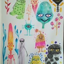 Mi Proyecto del curso: Técnicas de ilustración para desbloquear tu creatividad. Un projet de Dessin de ana_canuelo - 07.04.2020