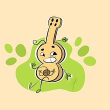 Ukuleleo, o ukulele  . % gustavokizi15 tarafından hazırlanan Geleneksel illüstras, Ve on projesi - 04.07.2020