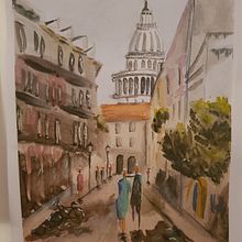 My project in Urban Landscapes in Watercolor course. Un proyecto de Pintura a la acuarela de Jo Turner - 07.04.2020