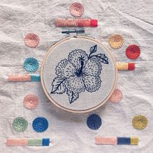 Hibiscus. Embroider project by Gabi G - 04.08.2020