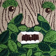 Mi Proyecto del curso: Bordado XL con aguja mágica. Un proyecto de Bordado de Claudia Tello - 08.04.2020