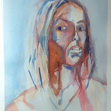 Mi Proyecto del curso: Retrato artístico en acuarela. Un progetto di Animazione di personaggi di Diego Gómez Carrasco - 14.04.2020