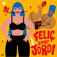 SANT JORDI. Art Direction, Design, Graphic Design, Traditional illustration, Digital Illustration, and Advertising project by Adalaisa Soy - 04.20.2018