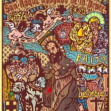 Oración a San Roque.. Traditional illustration, and Vector Illustration project by woodcutter Manero - 04.08.2020