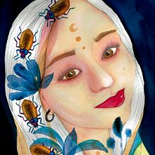 Retrato ilustrado en acuarela-GULA AB 2020. Un projet de Dessin artistique, Dessin de portrait, Design , Illustration traditionnelle, Illustration botanique , et Aquarelle de ESMERALDA AVILA BOYAS - 10.04.2020