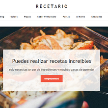 Mi recetario con WordPress. Un proyecto de Diseño Web de Brigett Villalobos - 08.04.2020